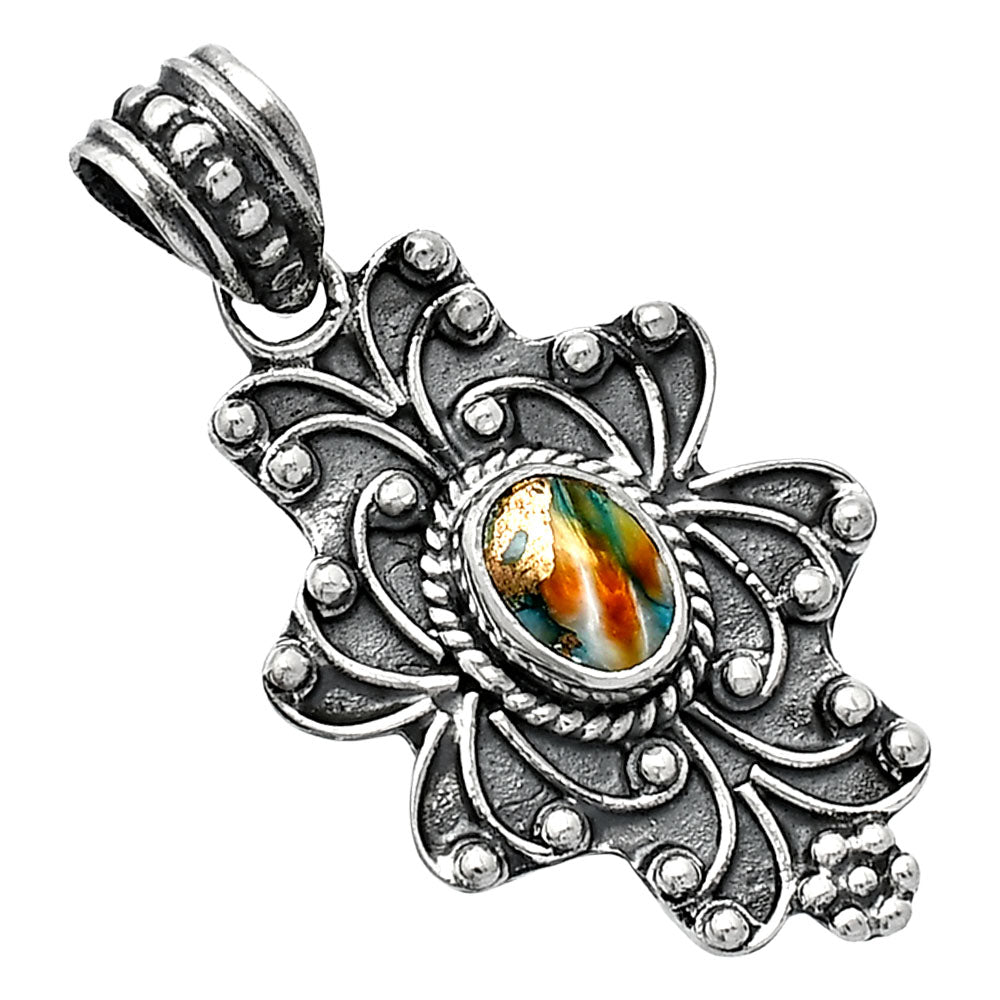 Spiny Oyster Turquoise - Arizona Pendant P-1558 SDP153140