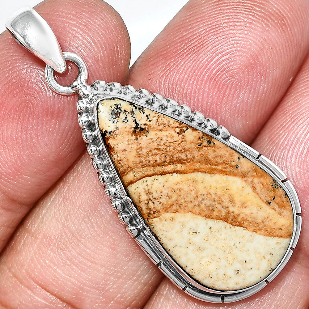 Natural Picture Jasper Pendant P-1058 SDP153841