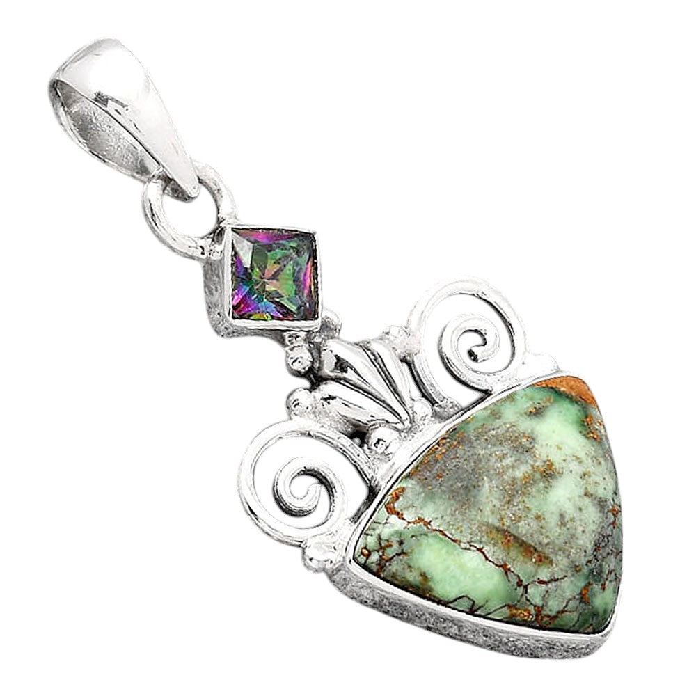 Australian Variscite and Green Onyx Pendant P-1710 SDP154302