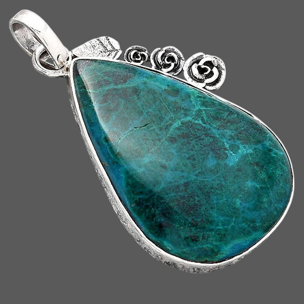 Natural Azurite Chrysocolla Pendant P-1070 SDP154409
