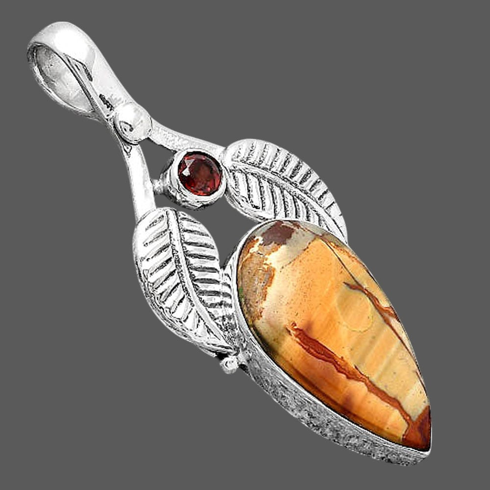 Natural Cherry Creek and Garnet Pendant P-1416 SDP154597