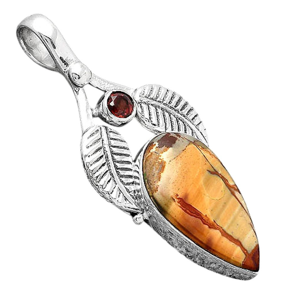 Natural Cherry Creek and Garnet Pendant P-1416 SDP154597
