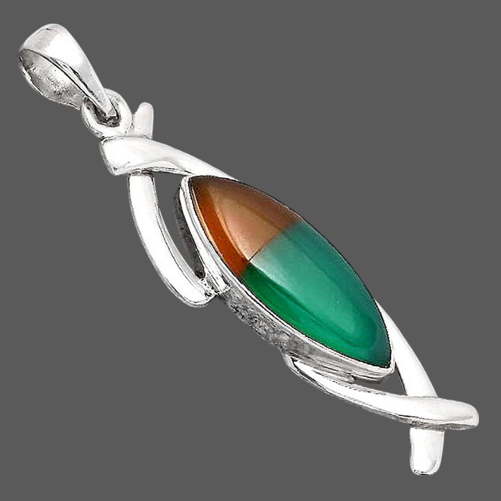 Natural Multi Onyx Pendant P-1428 SDP154909