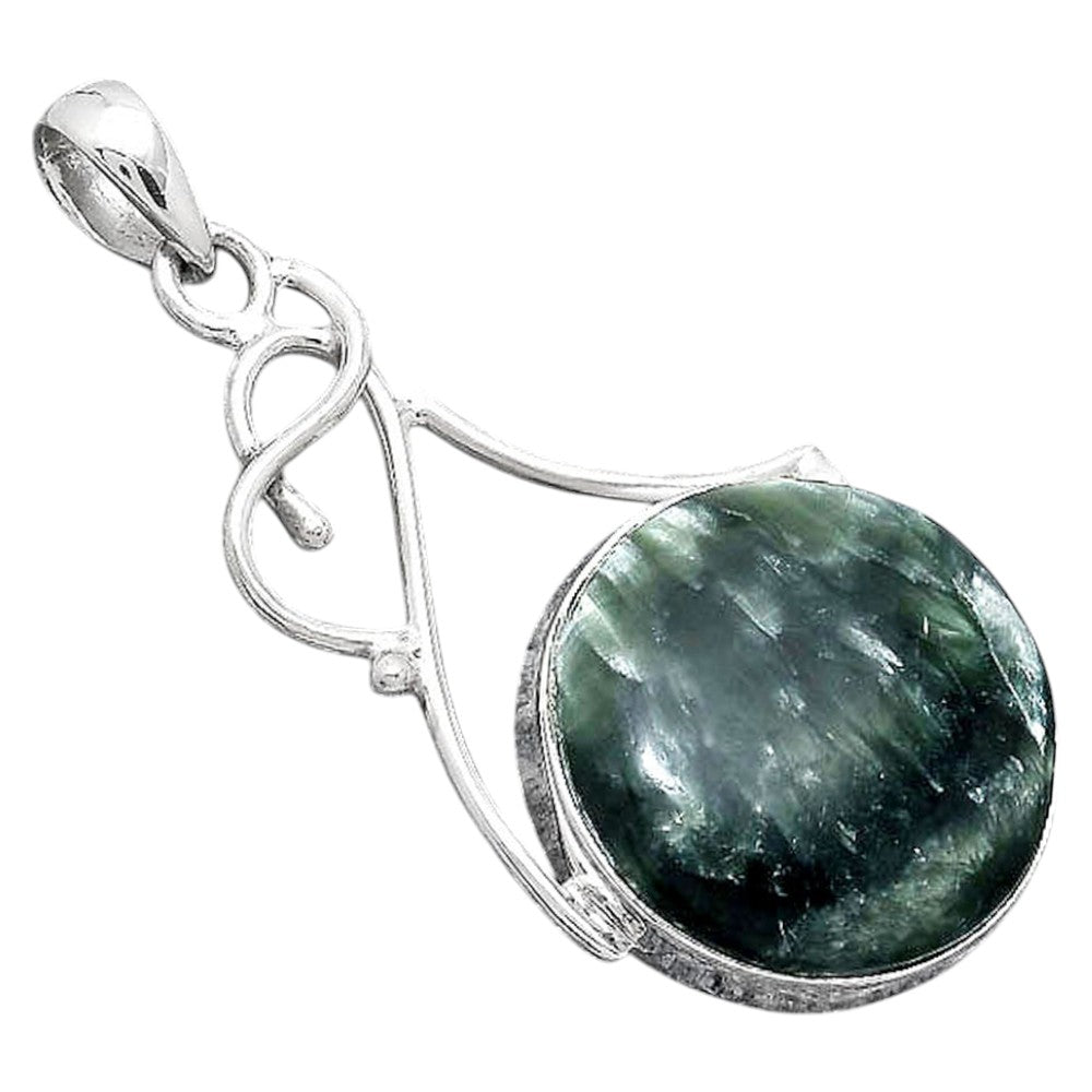 Natural Russian Seraphinite Pendant P-1036 SDP155172