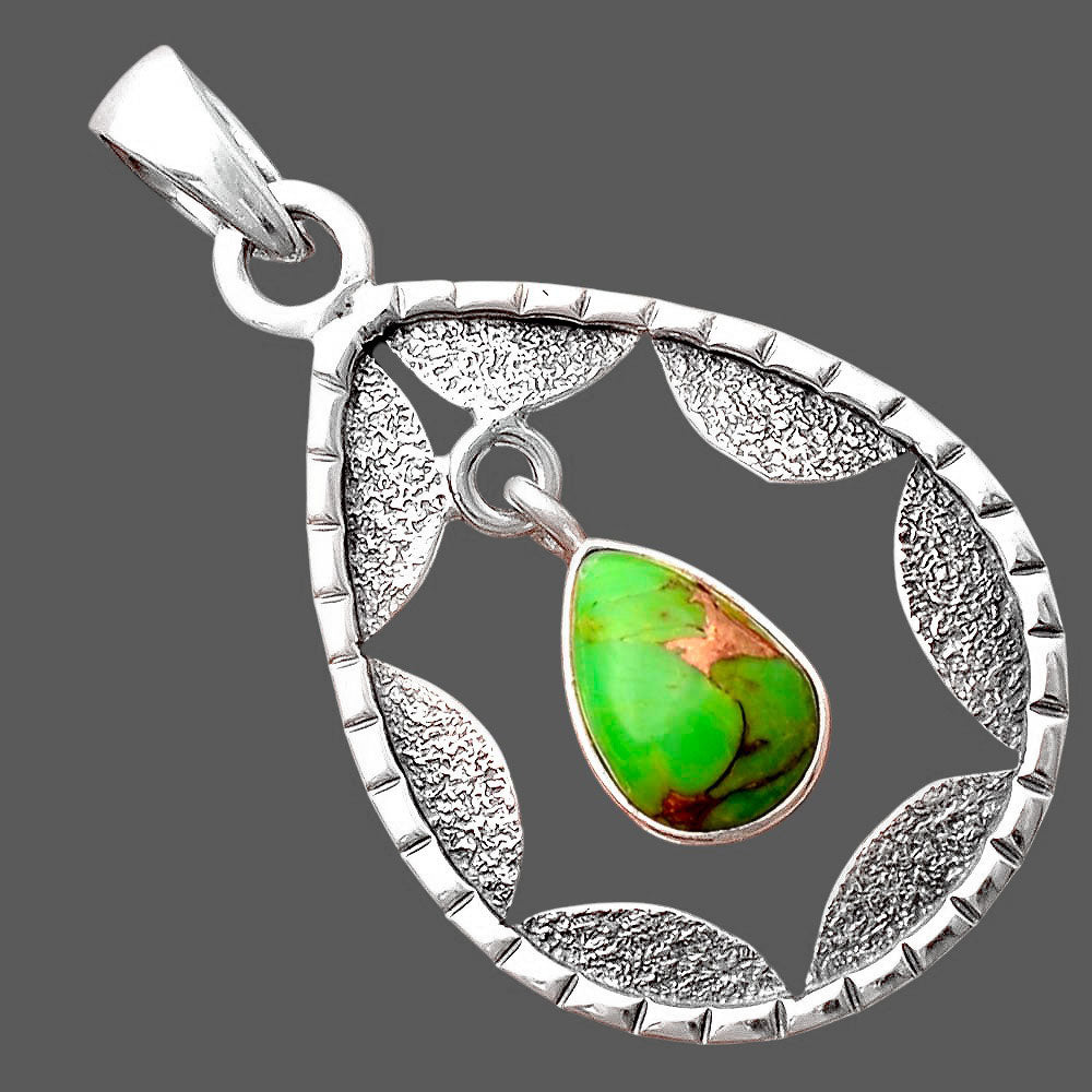 Copper Green Turquoise - Arizona Pendant P-1478 SDP155234