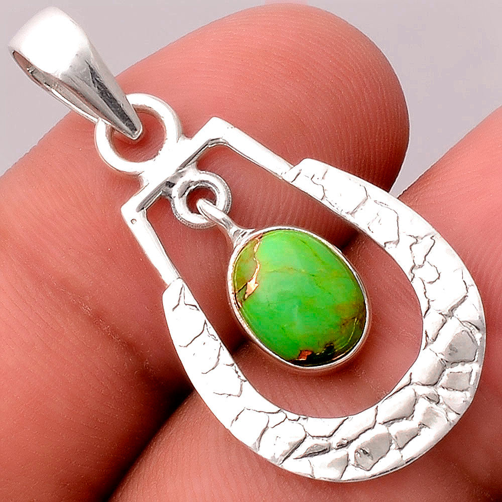 Copper Green Turquoise - Arizona Pendant P-1343 SDP155339