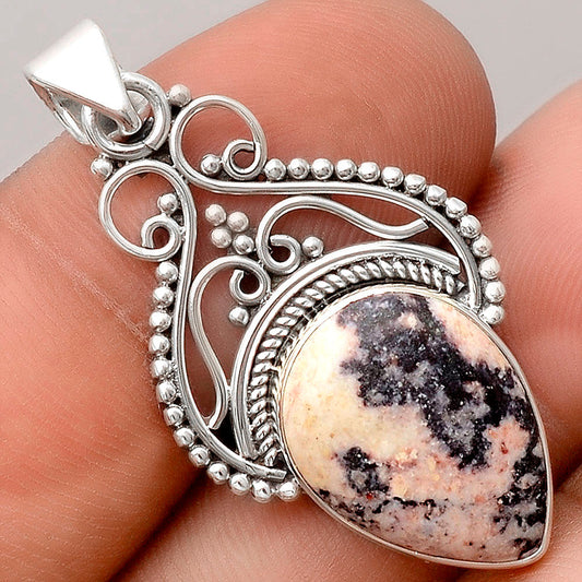 Natural Indian Blanket Jasper Pendant P-1541 SDP155795