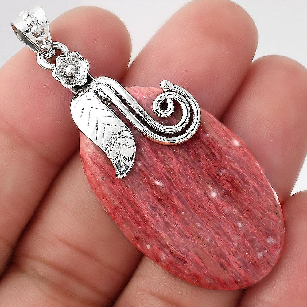 Natural Pink Tulip Quartz Pendant P-1582 SDP156139