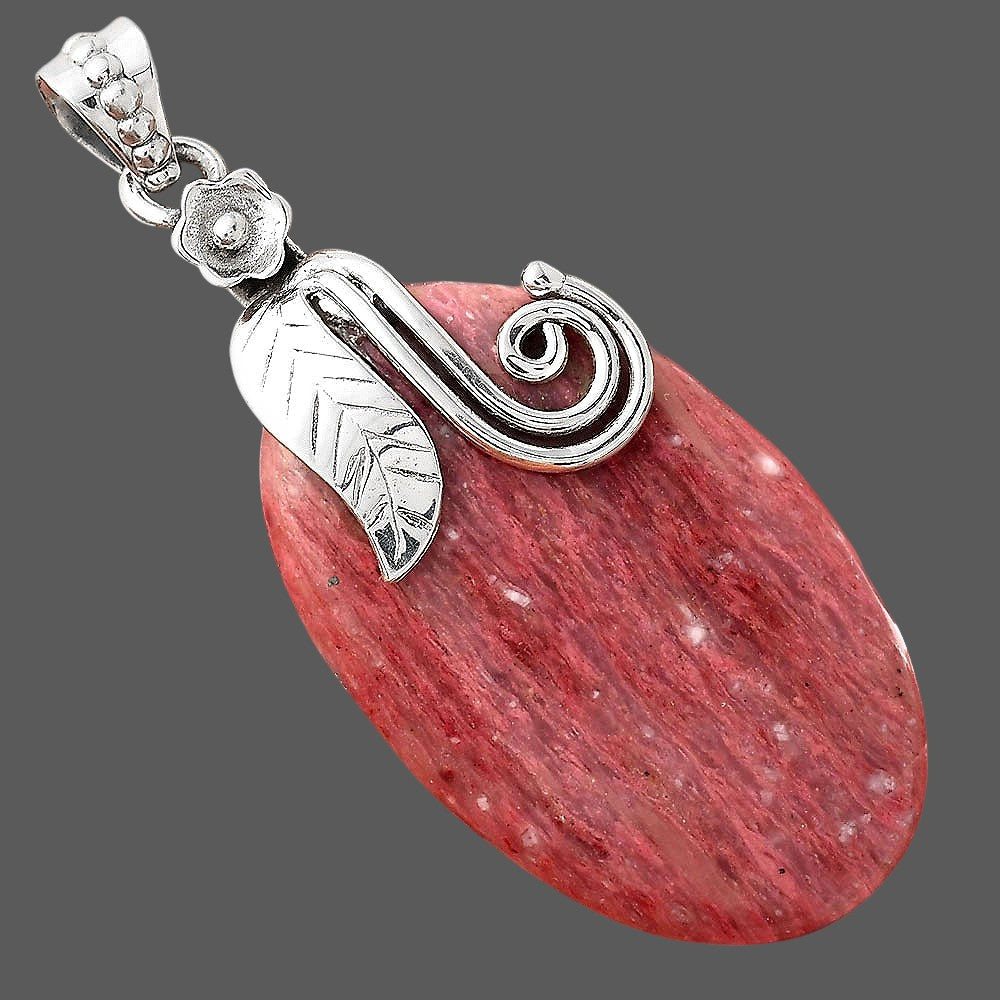 Natural Pink Tulip Quartz Pendant P-1582 SDP156139