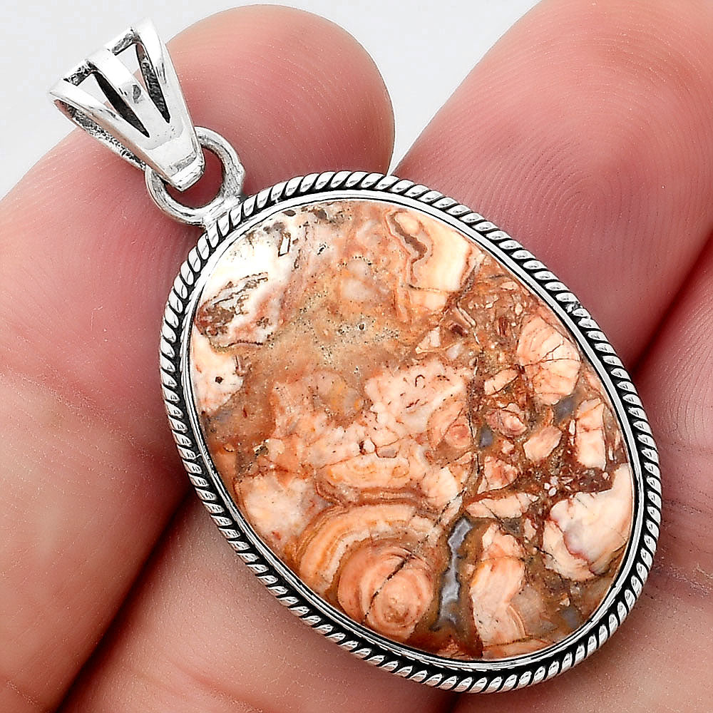 Natural Rosetta Picture Jasper Pendant P-1056 SDP156181
