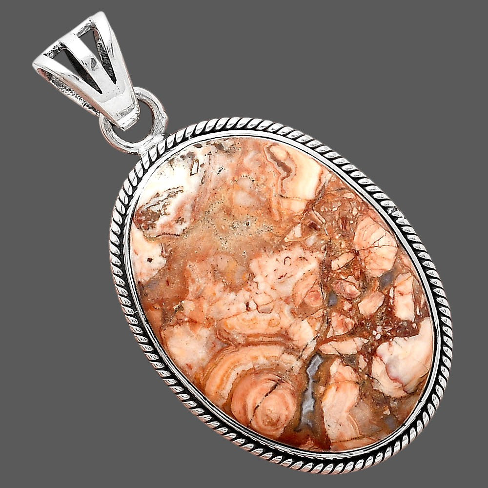 Natural Rosetta Picture Jasper Pendant P-1056 SDP156181
