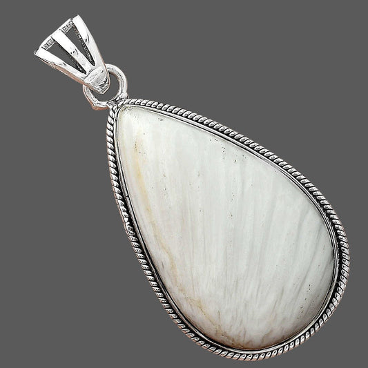 Natural White Scolecite Pendant P-1056 SDP156200