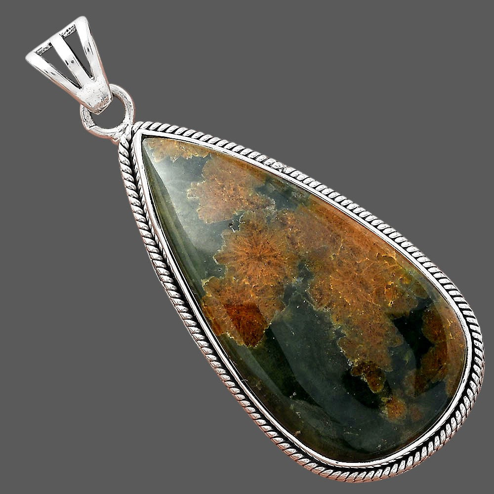Natural Chrome Chalcedony Pendant P-1056 SDP156210