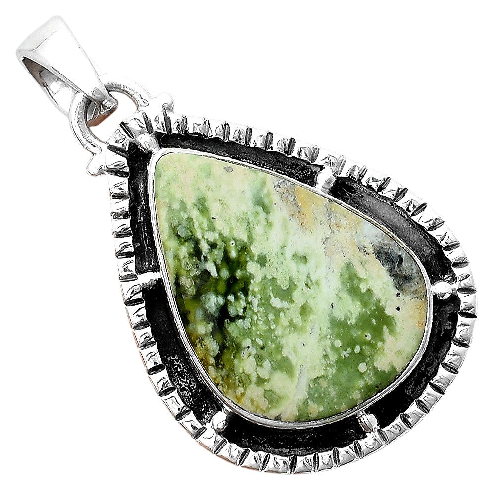 Natural Chrome Chalcedony Pendant P-1495 SDP156416