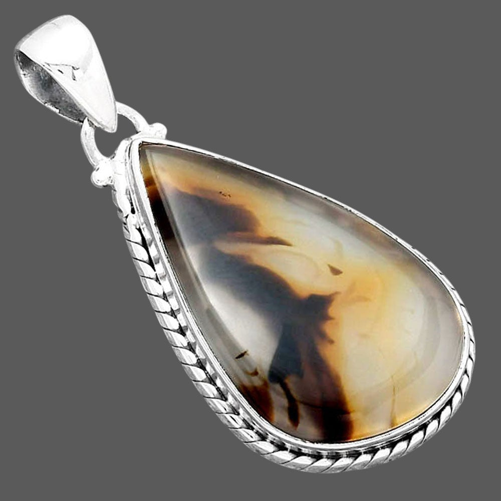 Natural Montana Agate - USA Pendant P-1056 SDP156588