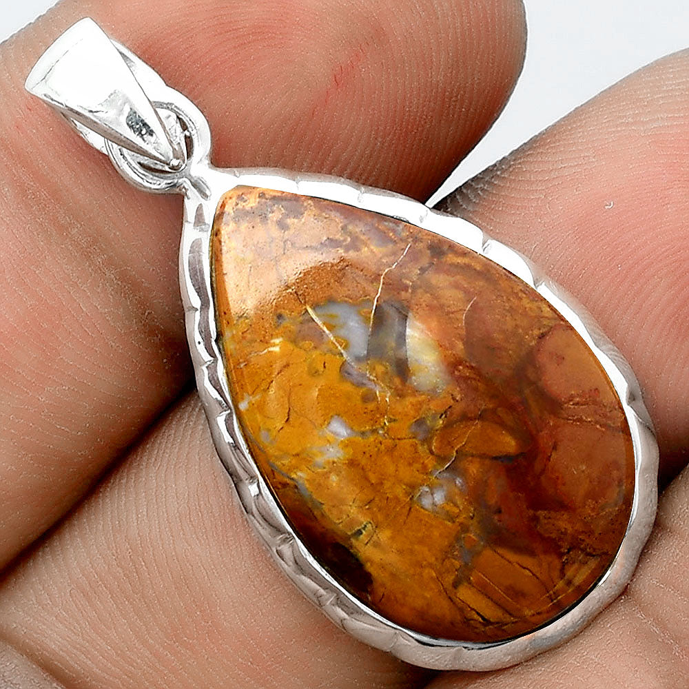 Natural Red Moss Agate Pendant P-1110 SDP156692