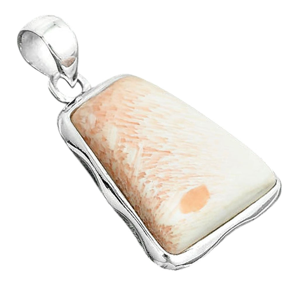Natural Orange Scolecite - India Pendant P-1110 SDP156693