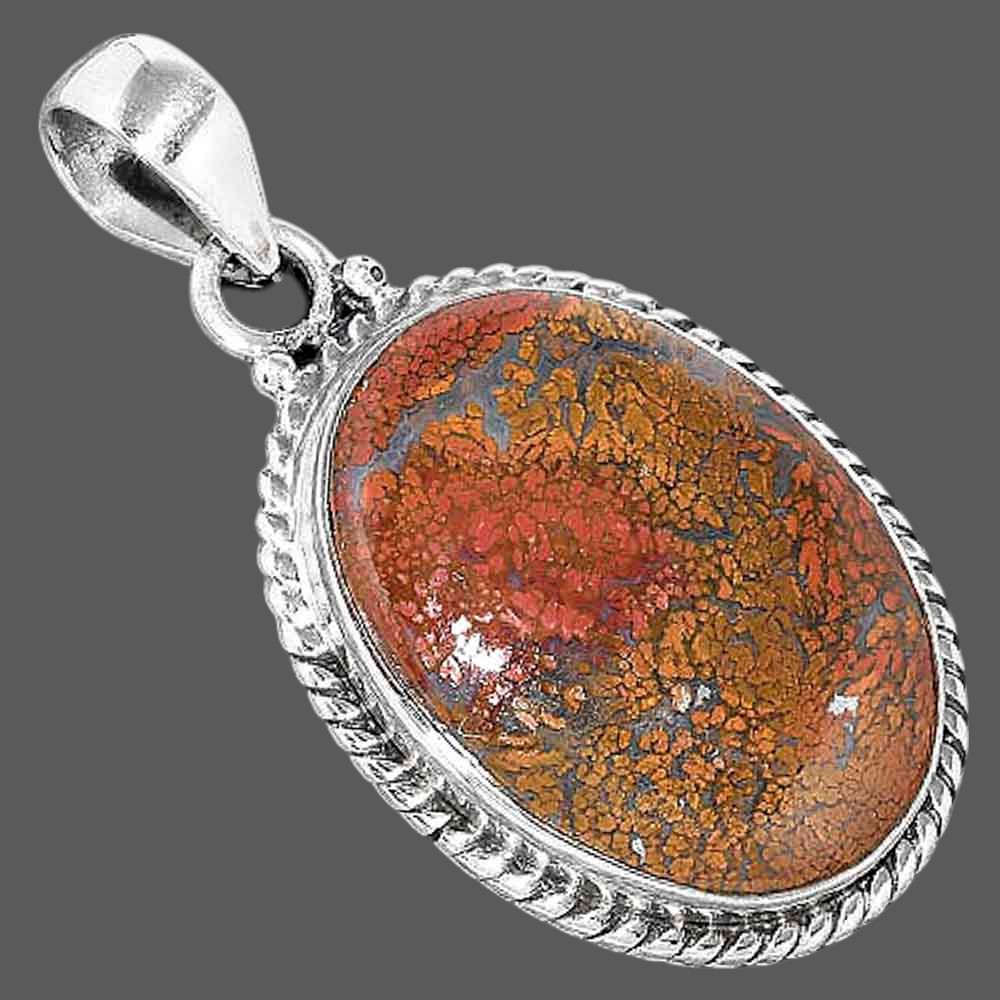 Natural Red Moss Agate Pendant P-1056 SDP156986