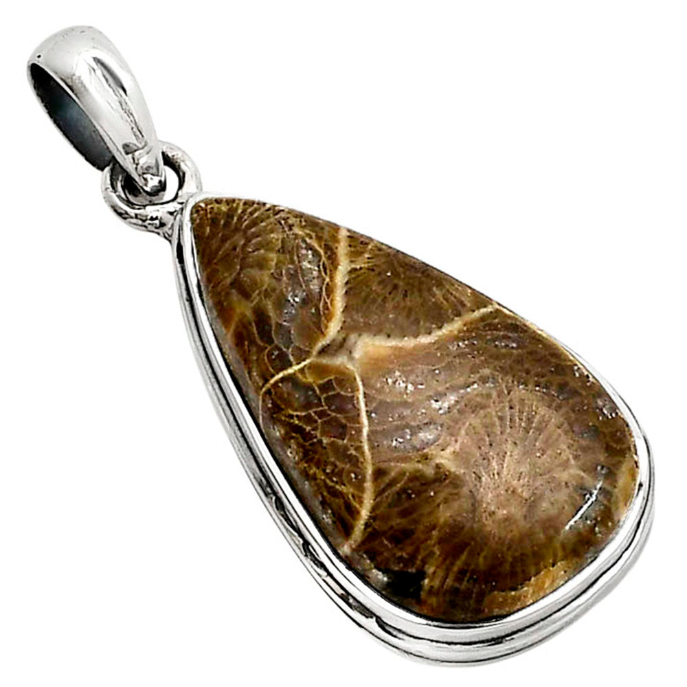 Flower Fossil Coral Pendant P-1124 SDP158533