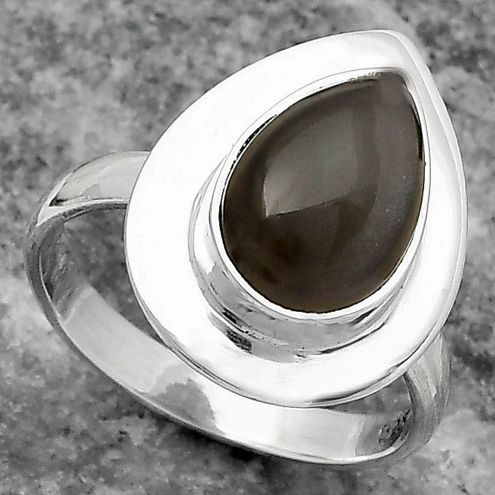 Natural Gray Moonstone Ring size-7 R-1082 SDR159174