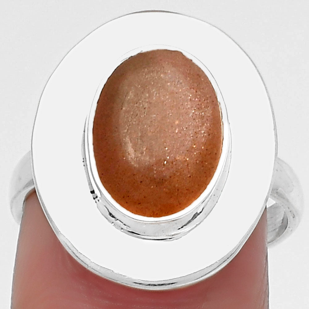 Natural Sunstone - Namibia Ring size-7.5 R-1082 SDR160188