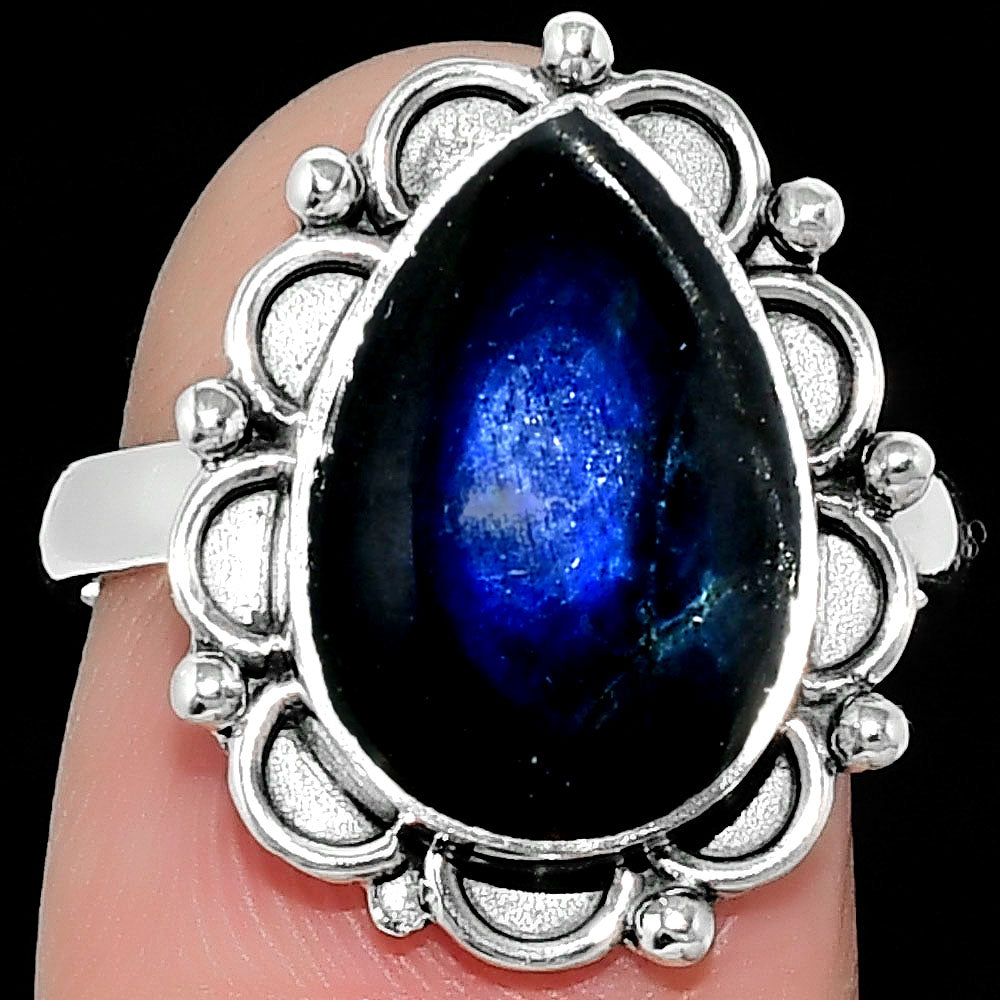 Blue Fire Labradorite - Madagascar Ring size-7.5 R-1092 SDR165594
