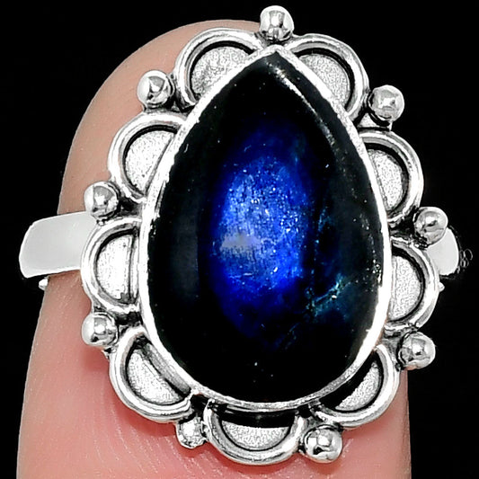 Blue Fire Labradorite - Madagascar Ring size-7.5 R-1092 SDR165594