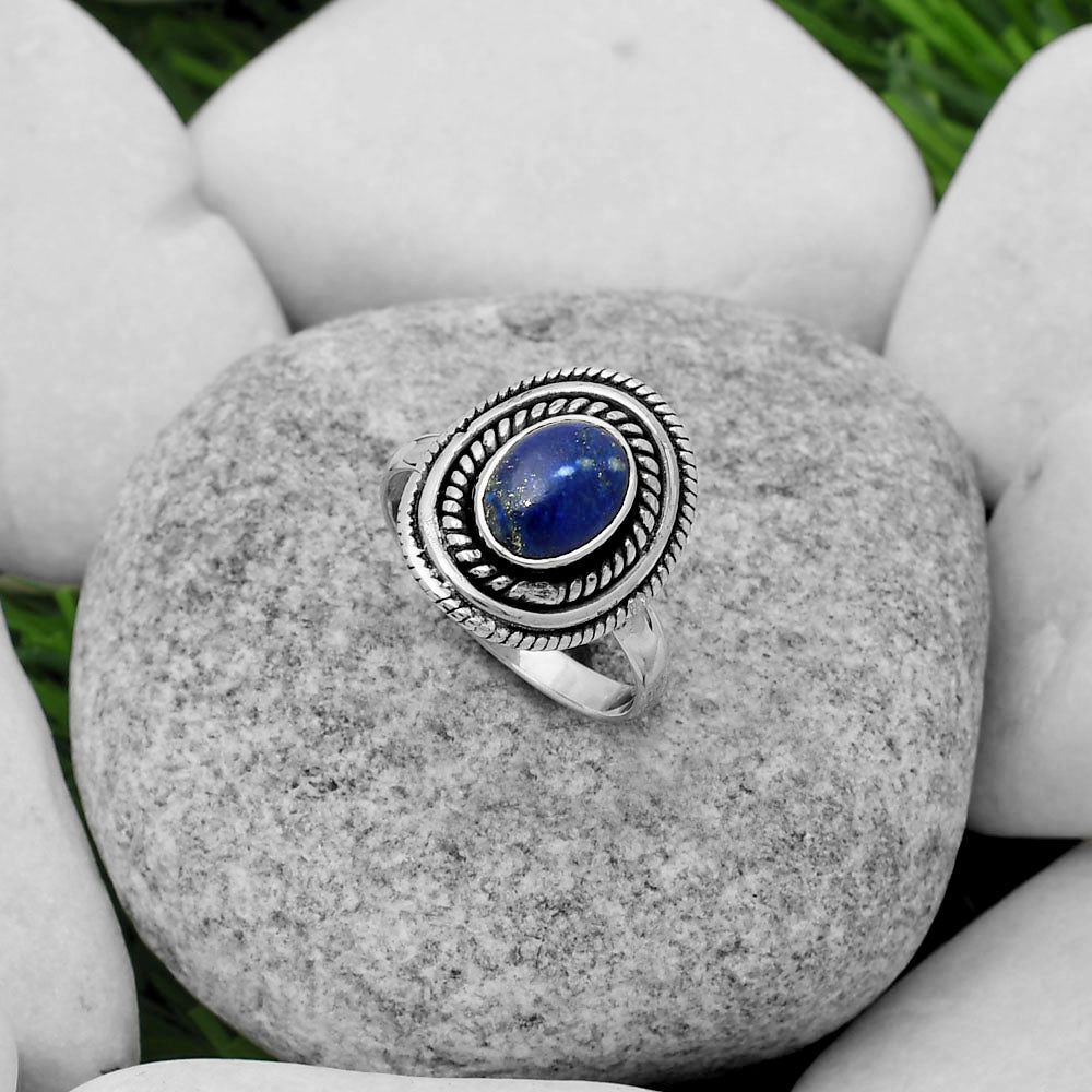 Natural Lapis - Afghanistan Ring size-8 R-1097 SDR166218