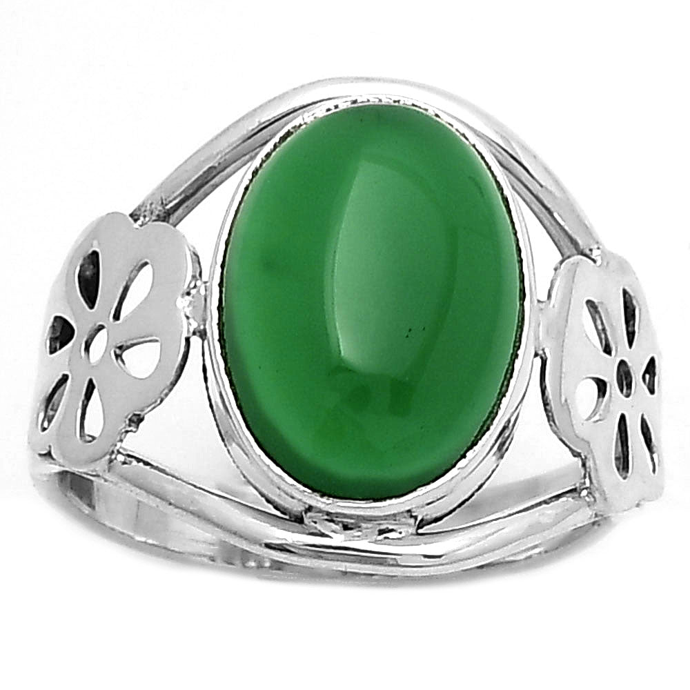 Natural Green Onyx Ring size-8.5 R-1497 SDR172114