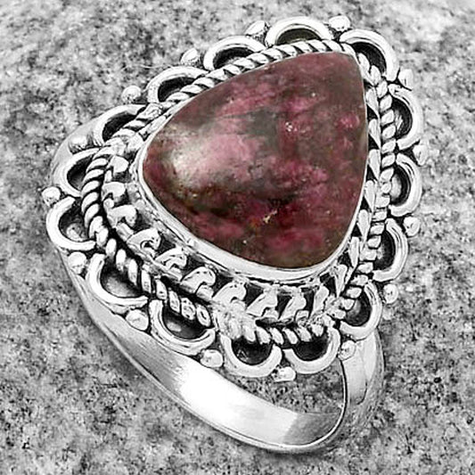 Natural Tourmaline Quartz Ring size-8 R-1256 SDR176499