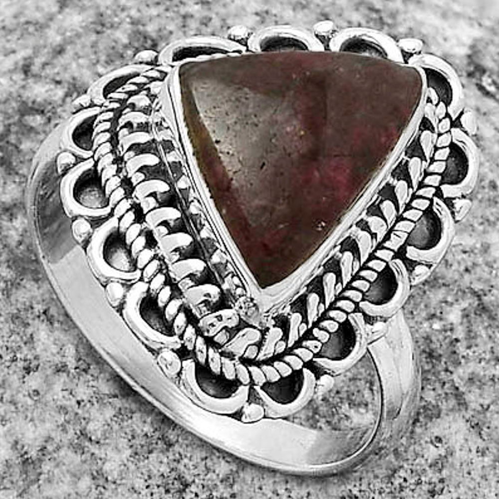 Natural Tourmaline Quartz Ring size-8.5 R-1256 SDR176524