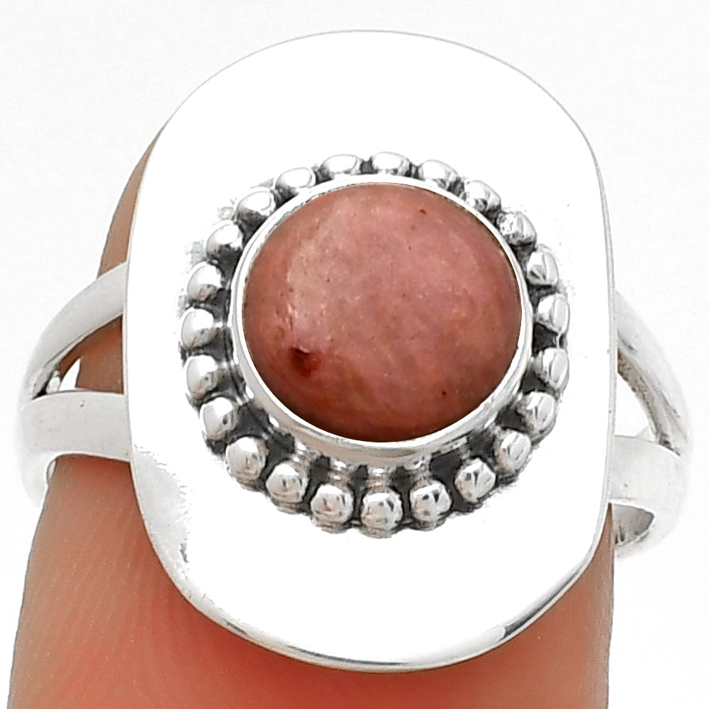 Natural Pink Tulip Quartz Ring size-7 R-1458 SDR189147