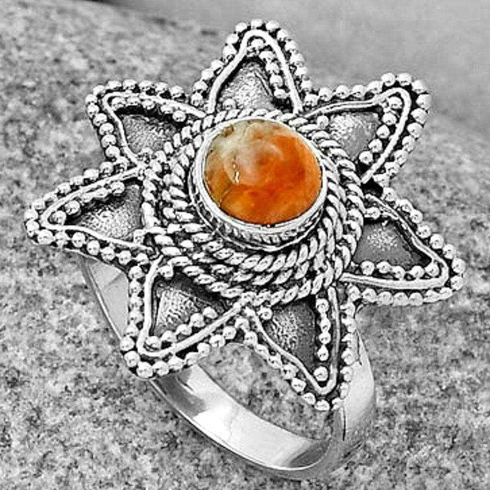 Spiny Oyster Turquoise - Arizona Ring size-7.5 R-1146 SDR191622