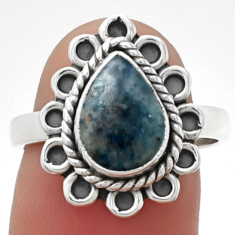 Natural Blue Scheelite - Turkey Ring size-7.5 R-1256 SDR203363