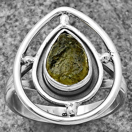 Natural Rare Kornerupine Rough Ring size-8 R-1446 SDR204929