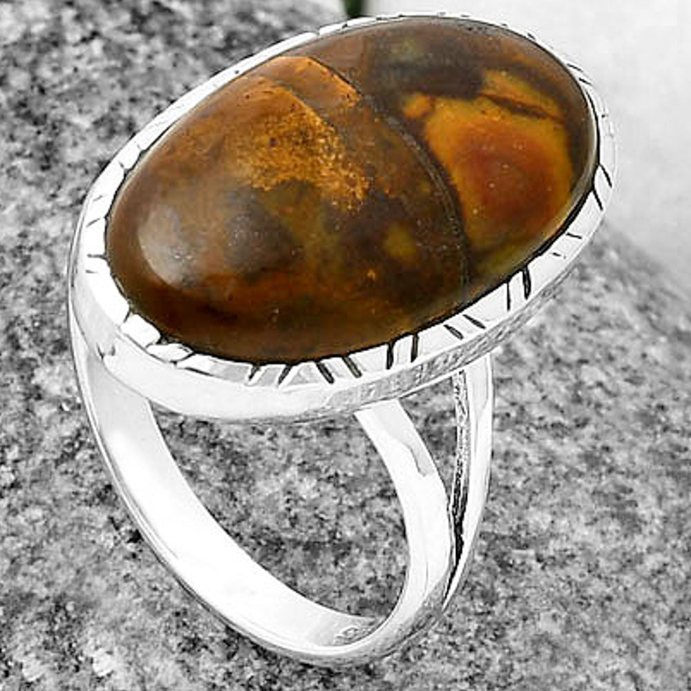 Natural Outback Jasper Ring size-9 R-1074 SDR206966