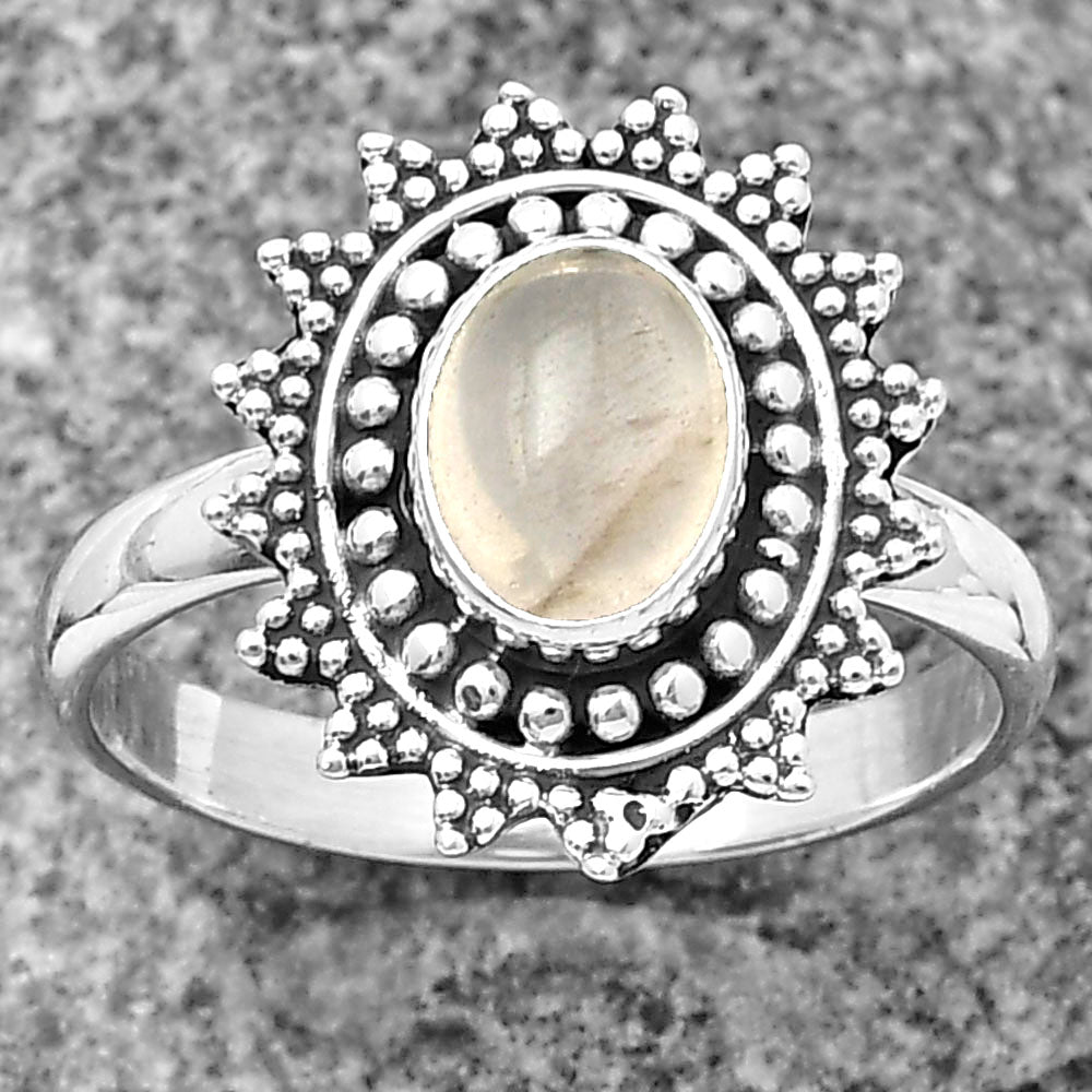 Natural Rose Quartz - Madagascar Ring size-8.5 R-1273 SDR207244