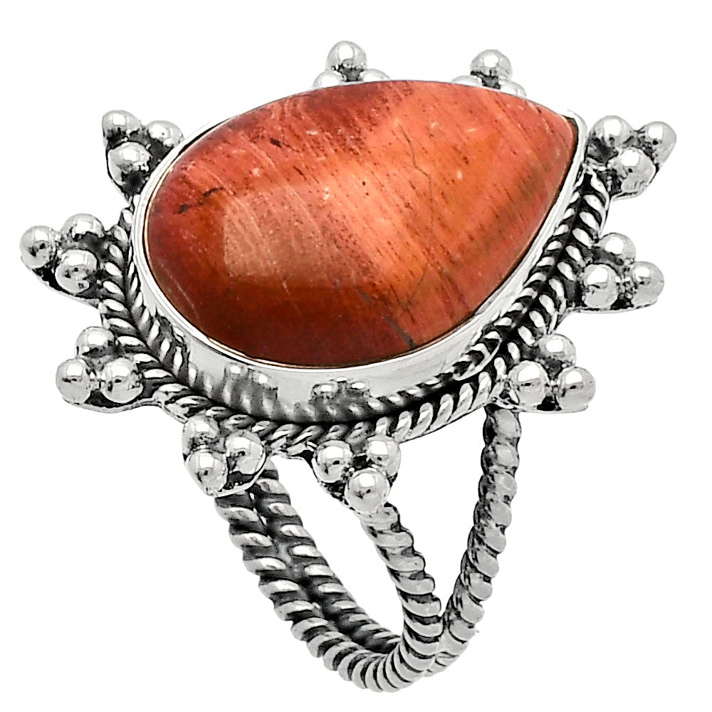 Natural Snake Skin Jasper Ring size-7 R-1234 SDR228631