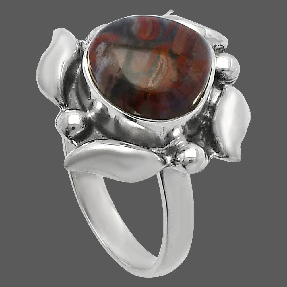 Natural Bamboo Jasper Ring size-8 R-1125 SDR229520