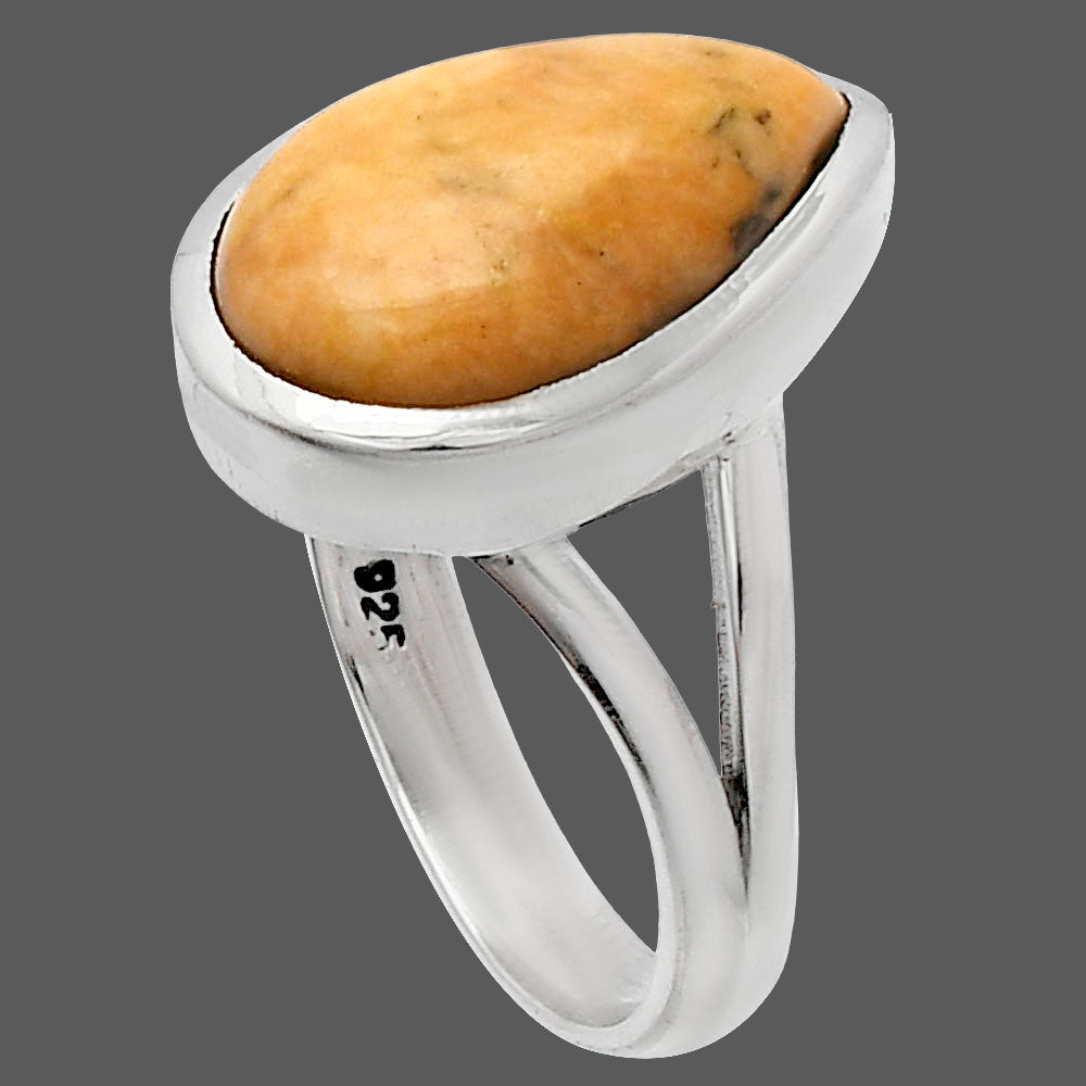 Natural Coral Jasper Ring size-7 R-1005 SDR230374