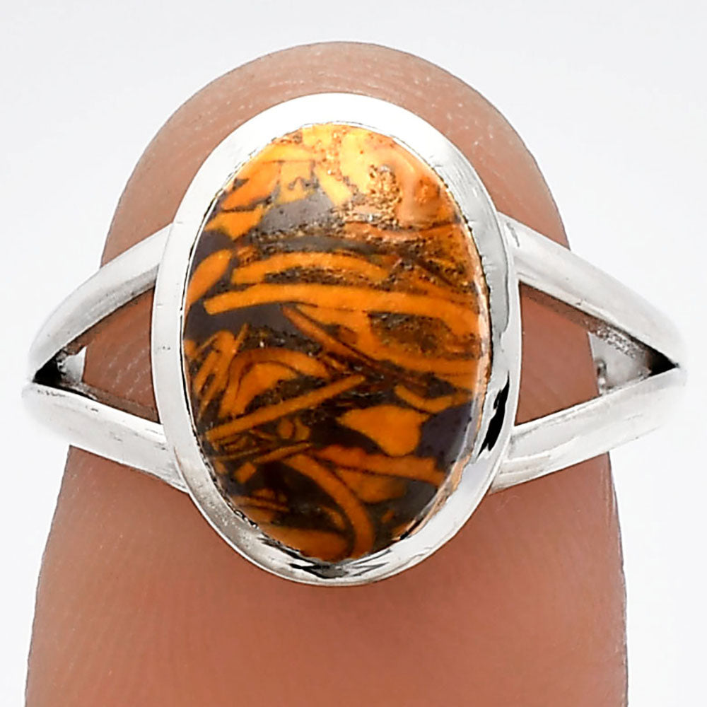 Coquina Fossil Jasper - India Ring size-6.5 R-1005 SDR230686