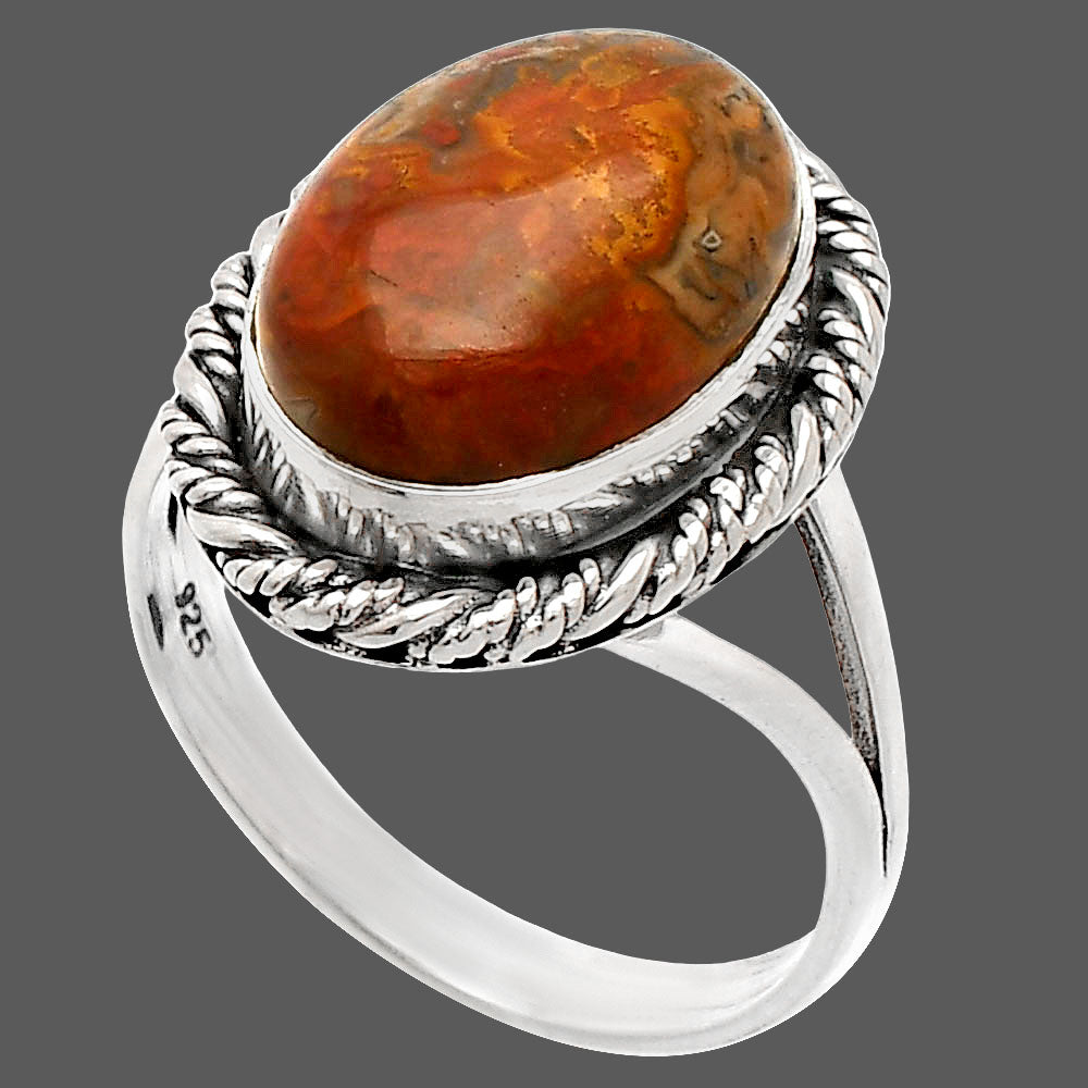 Natural Rare Cady Mountain Agate Ring size-9 R-1014 SDR231632