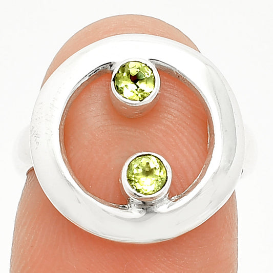 Natural Peridot Ring size-6 R-1540 SDR236824