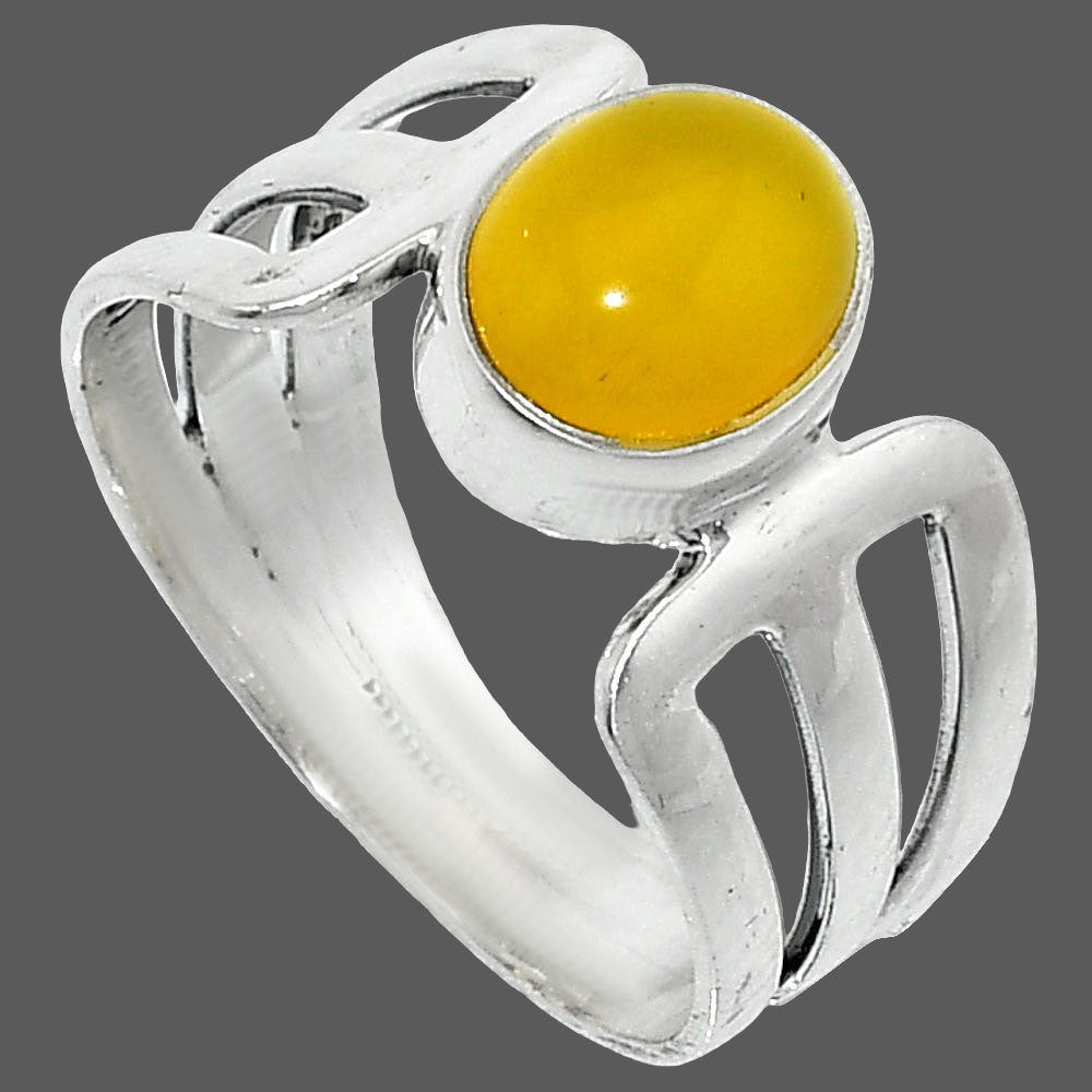 Natural Yellow Onyx Ring size-8 R-1162 SDR237526
