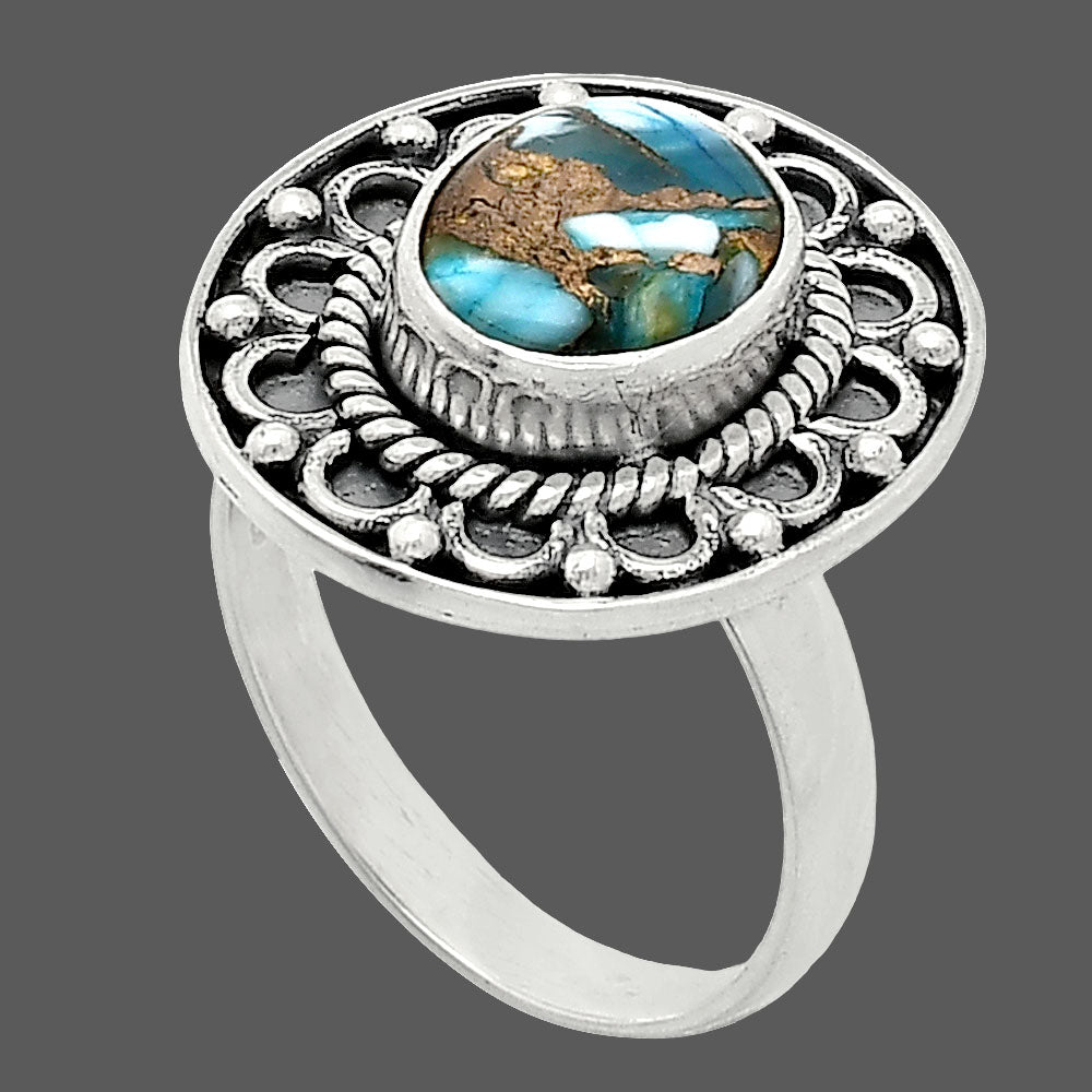 Spiny Oyster Turquoise - Arizona Ring size-7 R-1256 SDR243131