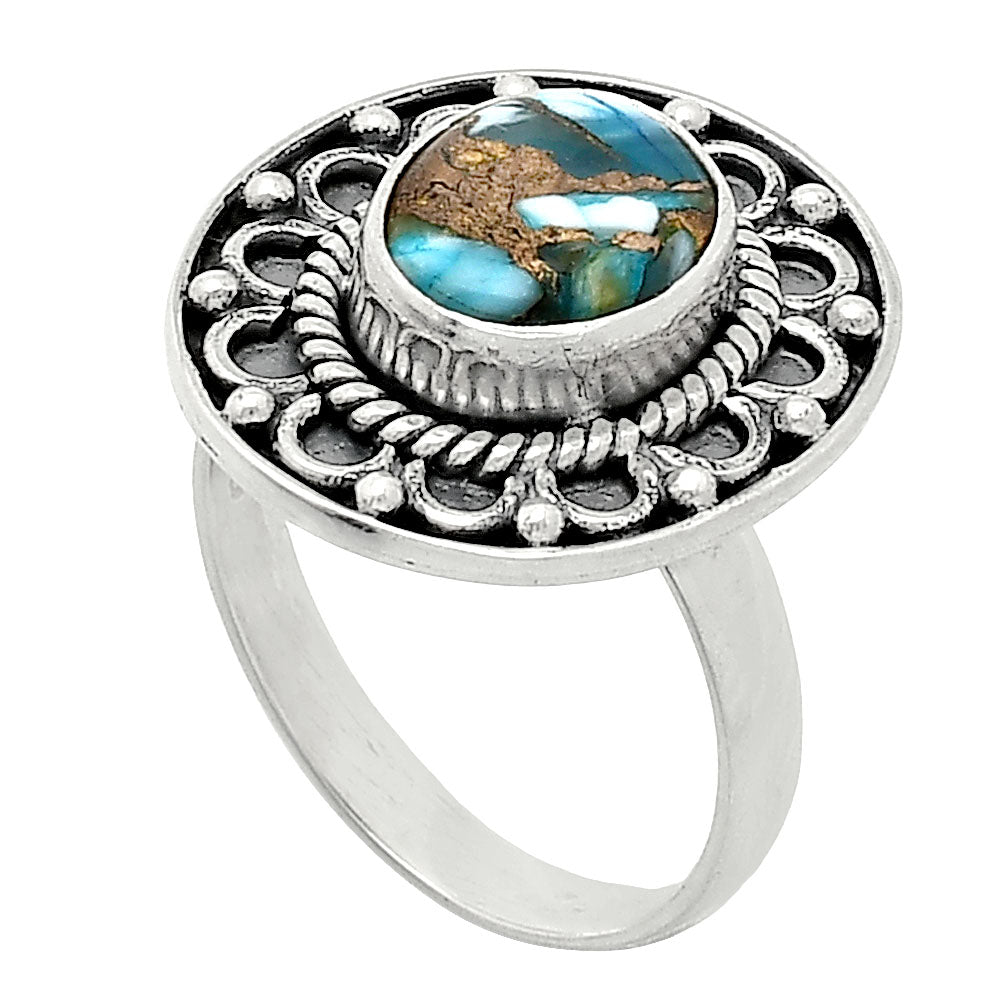 Spiny Oyster Turquoise - Arizona Ring size-7 R-1256 SDR243131