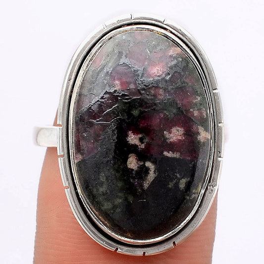 Natural Russian Eudialyte Ring size-8 R-1011 SDR245849