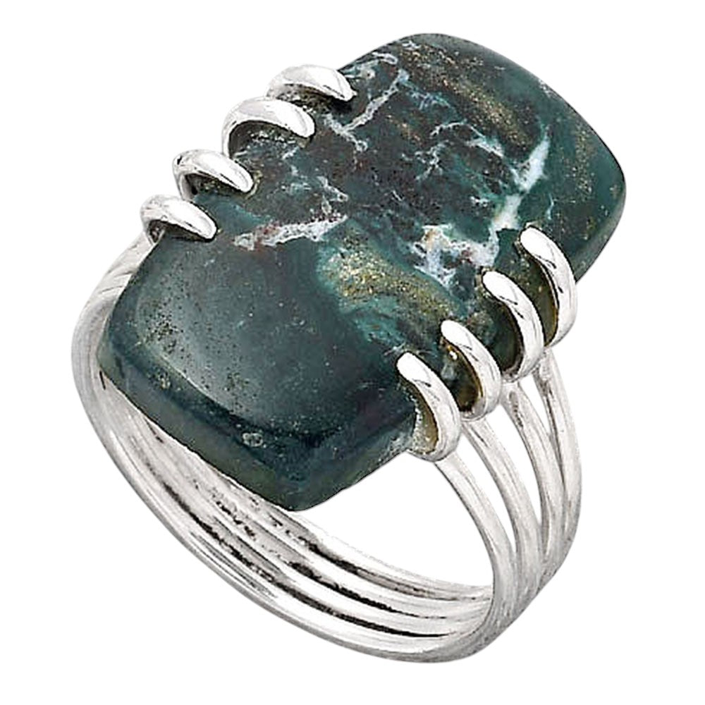 Natural Larsonite Jasper Ring size-8.5 R-1259 SDR247248