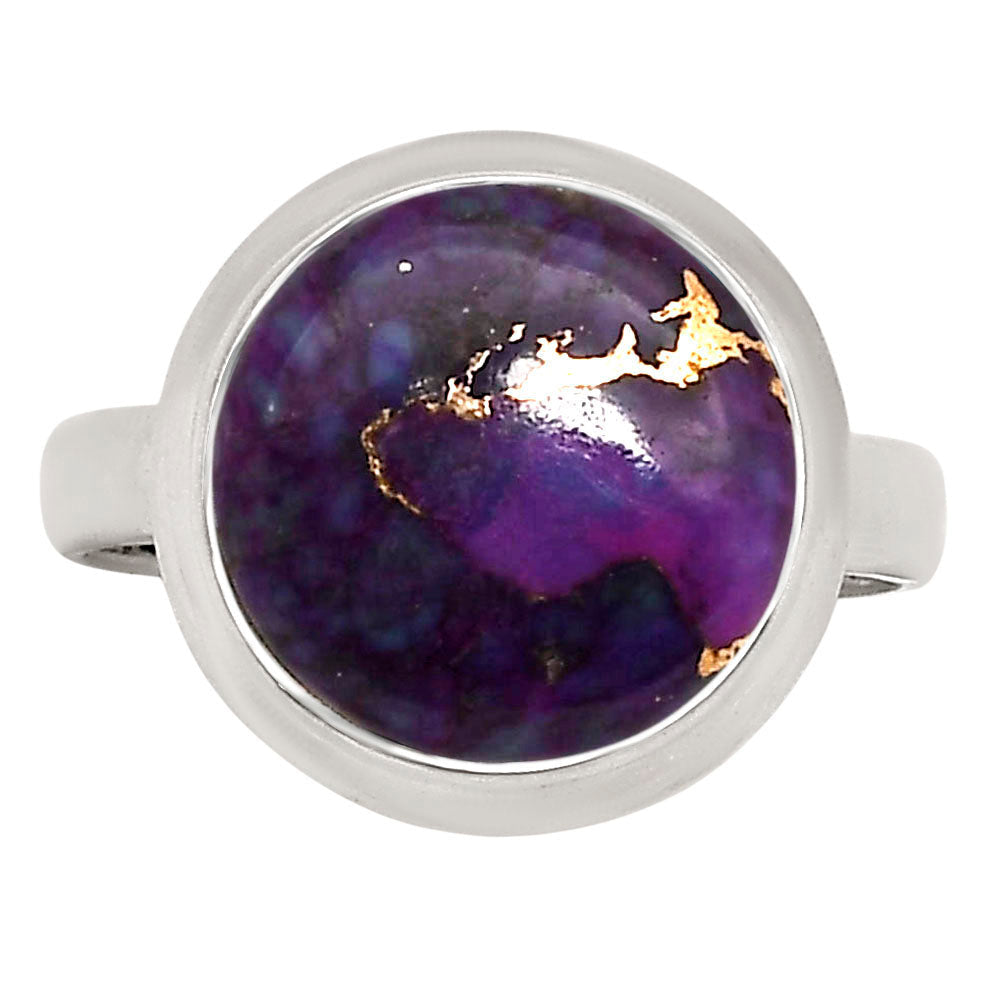 Copper Purple Turquoise Ring size-8 R-1007 SDR250384