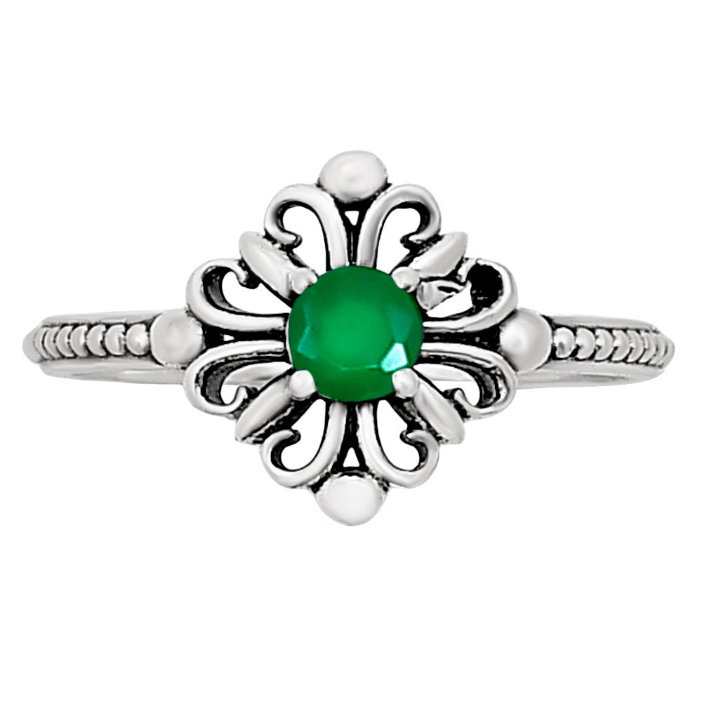 Green Onyx Ring size-5 R-1721 SDR252092